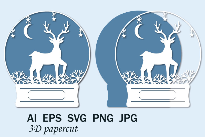 snow-globe-christmas-reindeer-svg-christmas-papercut