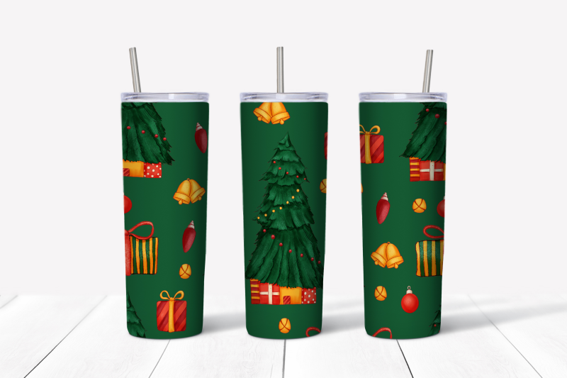 christmas-tree-and-fireplace-nbsp-sublimation-design-skinny-tumbler-wrap