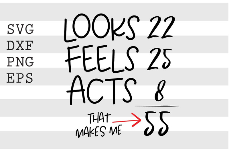 looks-22-feels-25-that-makes-me-55-svg