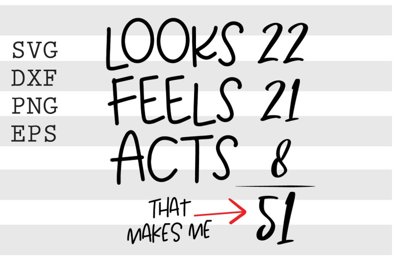 looks-22-feels-21-that-makes-me-51-svg