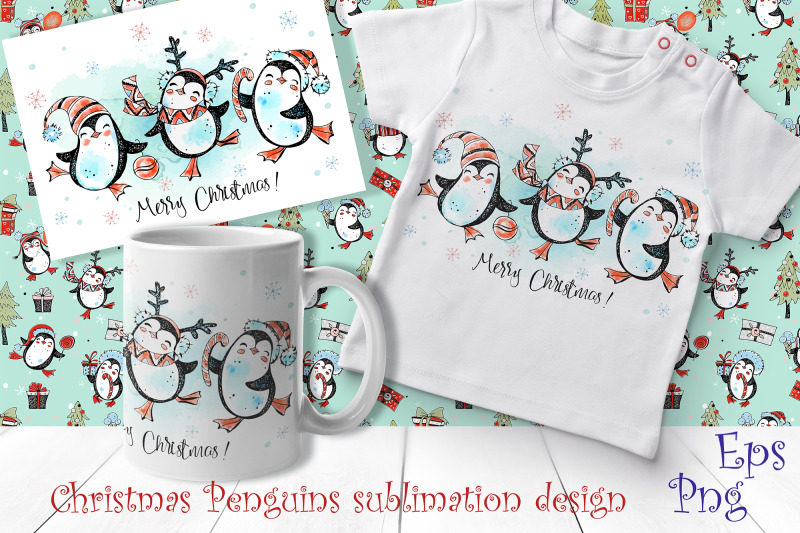 cute-penguins-for-sublimation-christmas-card-print-png-eps