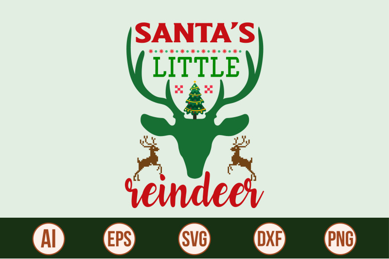 santas-little-reindeer-svg-cut-file