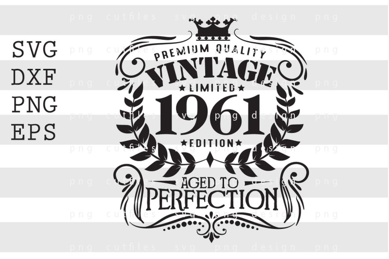 premium-quality-vintage-limited-1961-svg