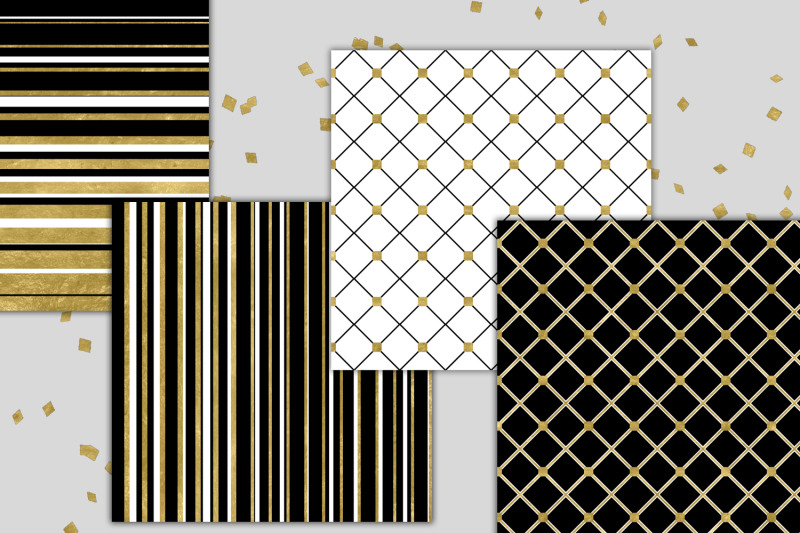 black-white-and-gold
