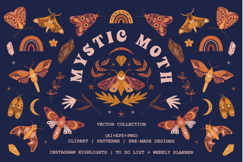 mystic-moth-vector-collection