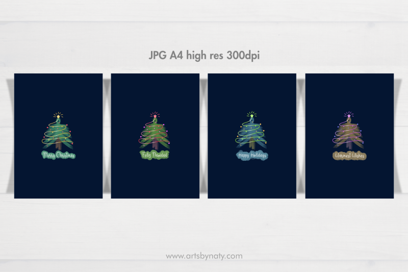 christmas-trees-and-wishes-illustrations-for-sublimation