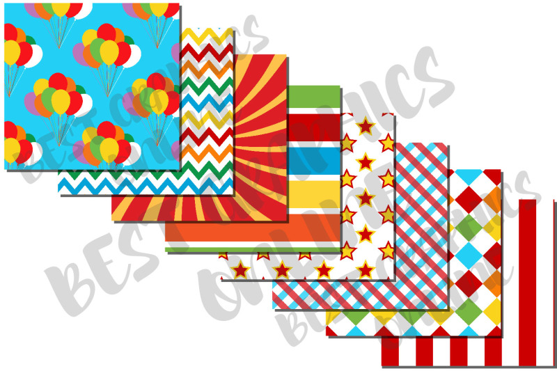 circus-digital-papers-carnival-tent-background-pattern-paper