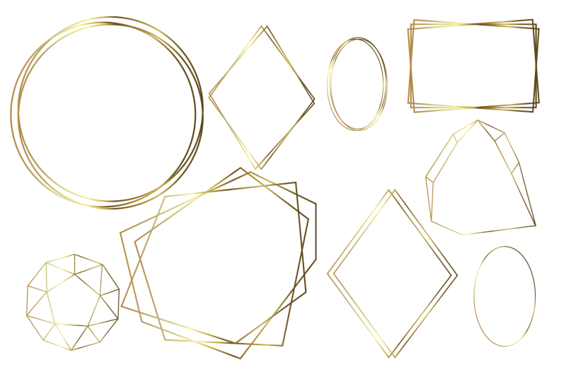 golden-frame-png-geometric-gold-frames-clipart-gold-border