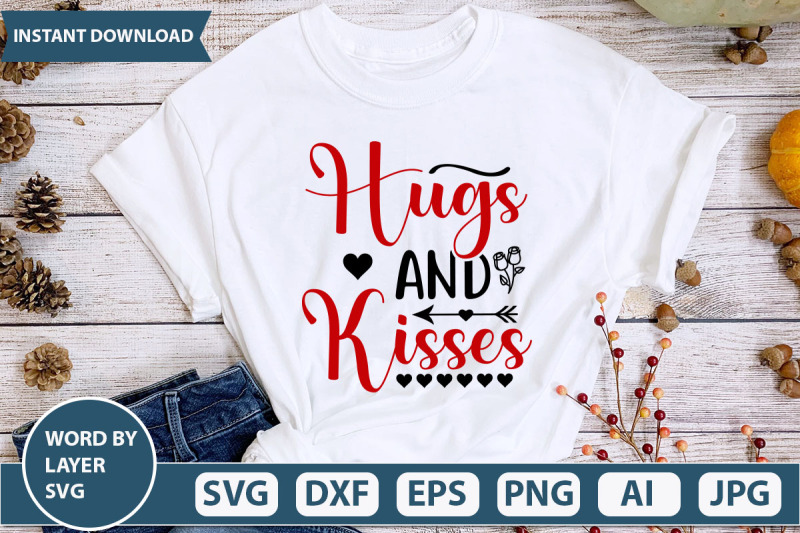 hugs-and-kisses-svg-design