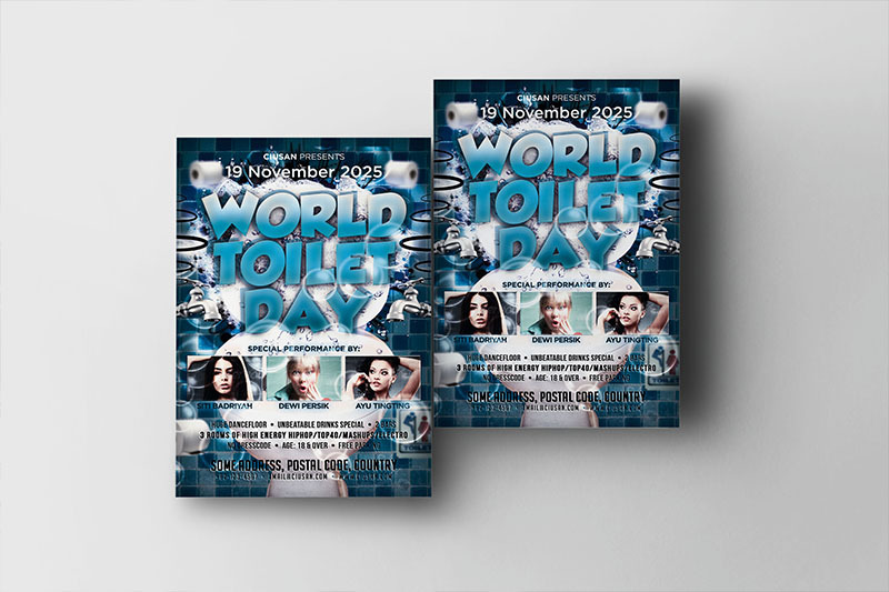 world-toilet-day-flyer-template