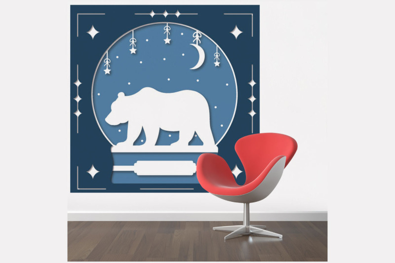 snow-globe-bear-svg-christmas-papercut