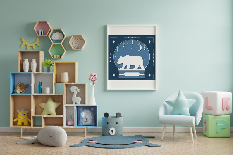 snow-globe-bear-svg-christmas-papercut