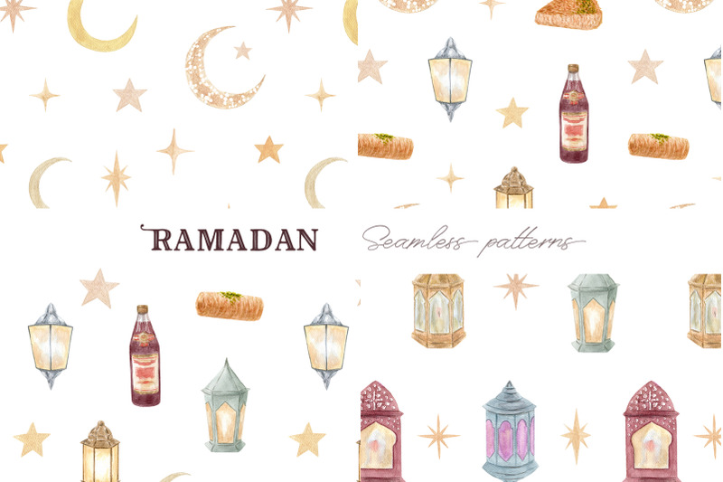 ramadan-watercolor-clipart-and-patterns