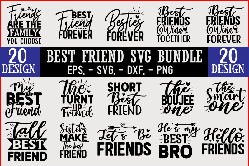 best-friend-svg-t-shirt-design-bundle