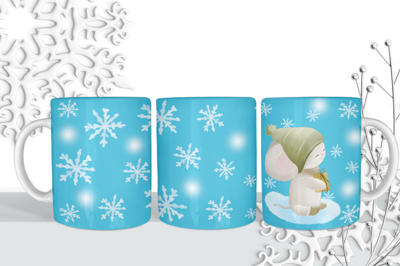 coffee-mug-wrap-winter-mouse-sublimation-design