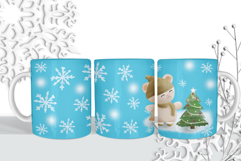 coffee-mug-wrap-winter-bear-sublimation-design