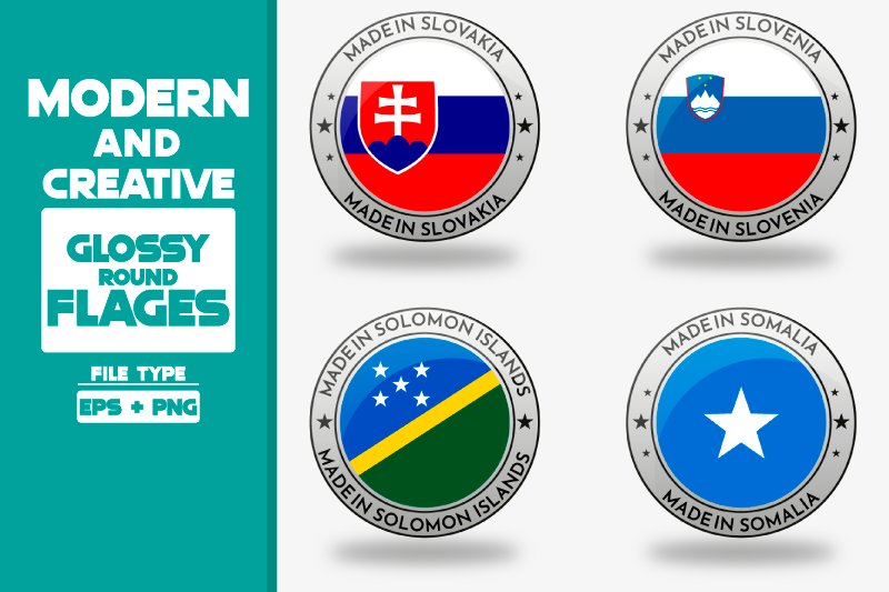 made-in-slovakia-modern-and-creative-round-glossy-flag-set