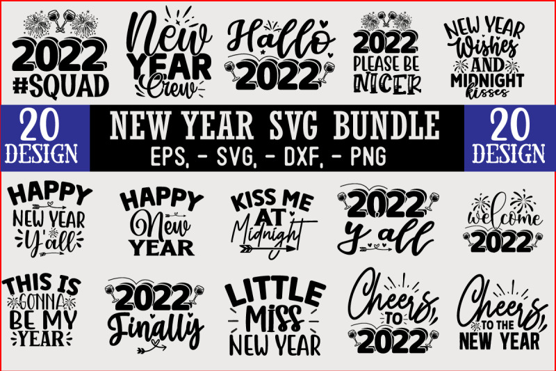 new-year-svg-t-shirt-design-bundle