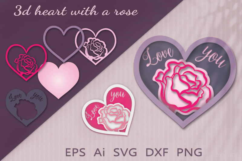 3d-heart-with-a-rose-svg-cut