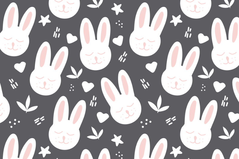 bunny-seamless-pattern-grey