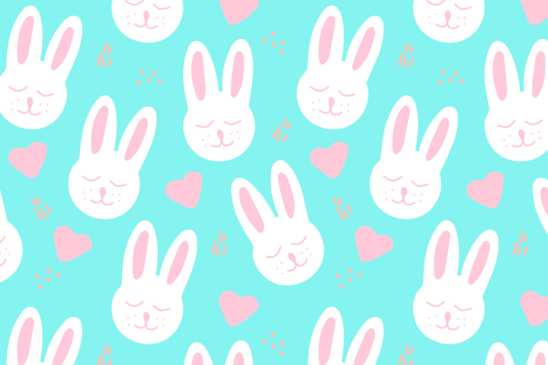 easter-bunny-seamless-pattern-blue