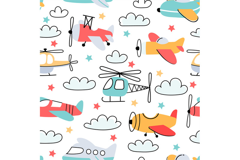 seamless-pattern-for-boy-with-cartoon-kids-airplane-and-helicopter-nu