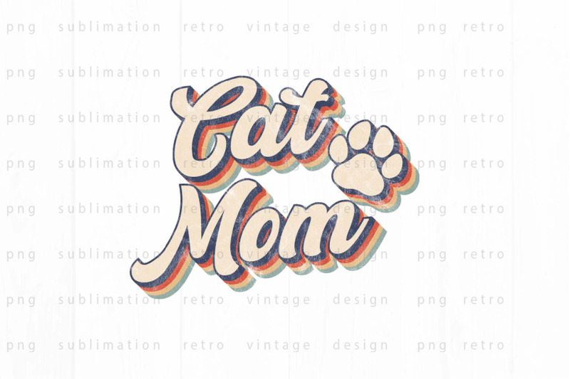 retro-cat-mom-png-design