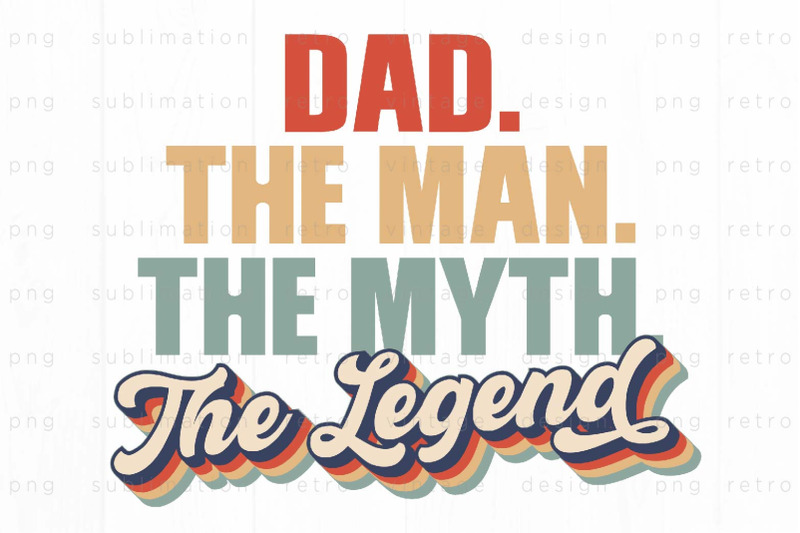 retro-dad-the-legend-png-design