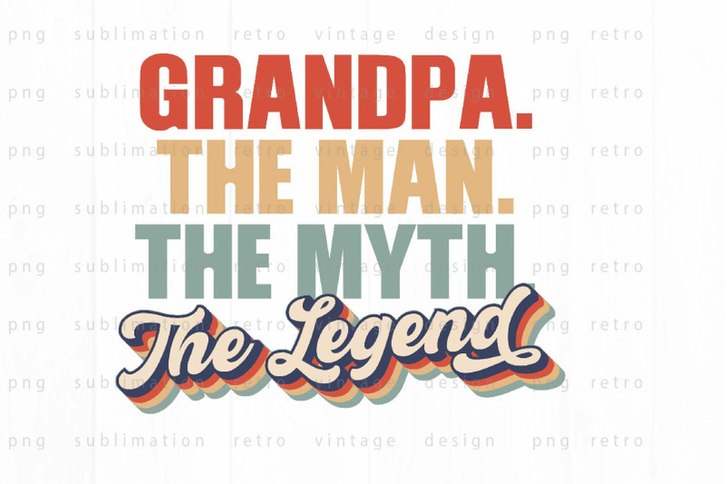 retro-grandpa-the-legend-png-design