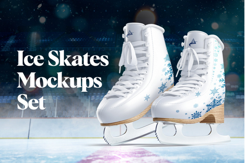 ice-skates-mockups-set