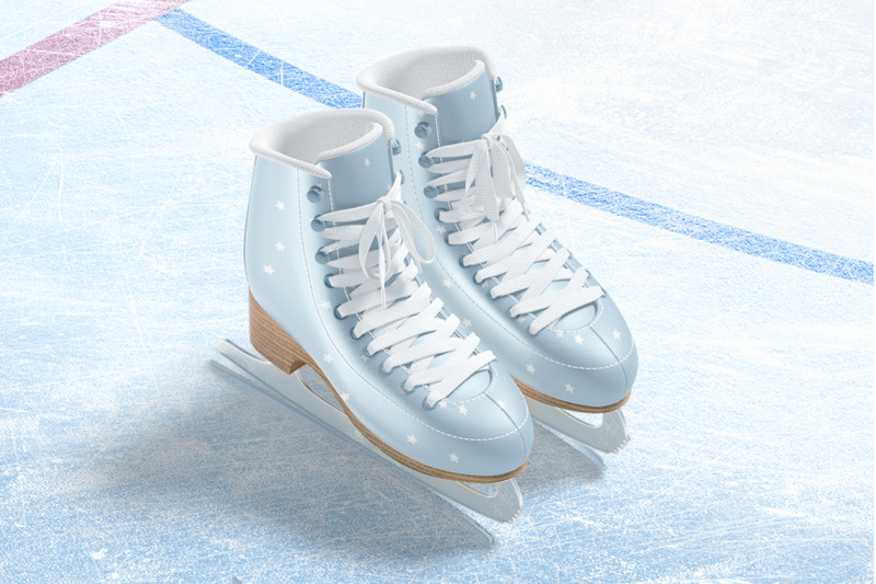ice-skates-mockups-set