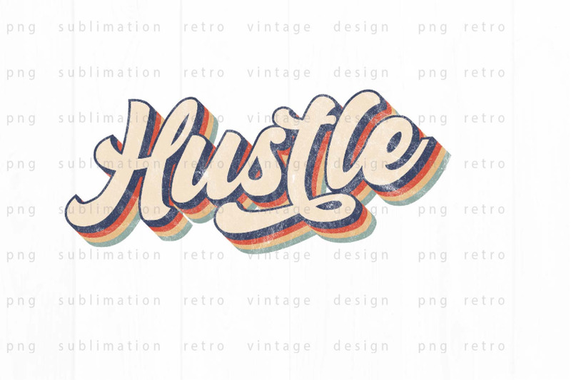 retro-hustle-png-design