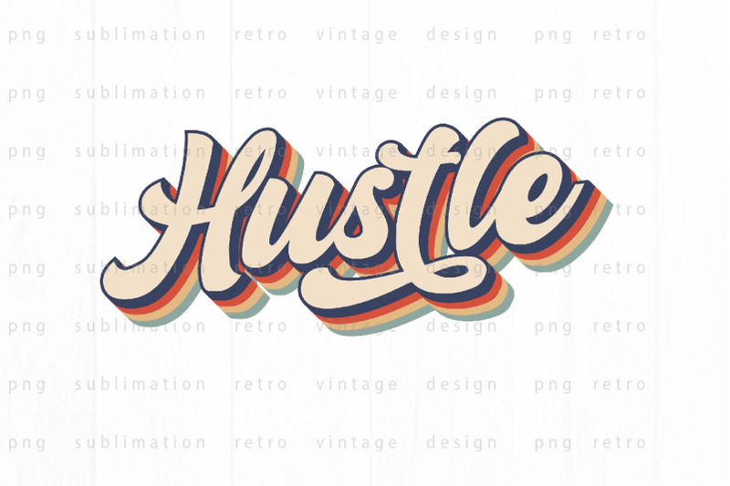 retro-hustle-png-design