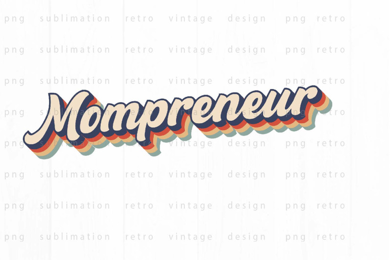 retro-mompreneur-png-design