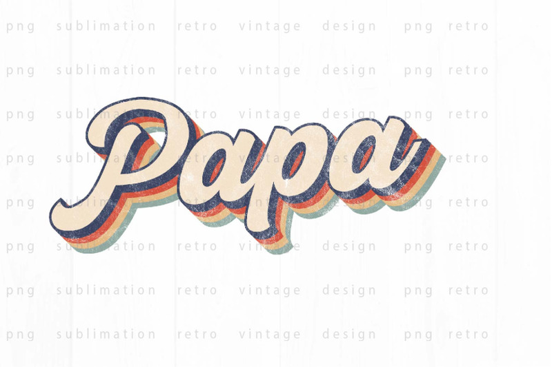 retro-papa-png-design