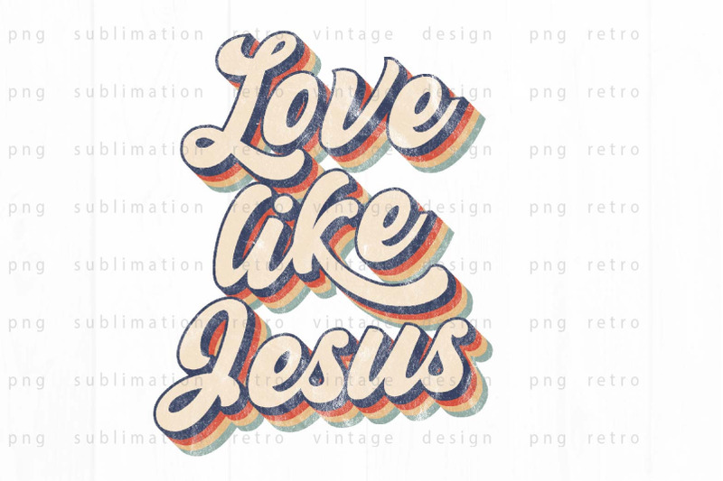 love-like-jesus-png-design