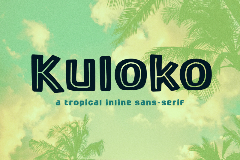 kuloko-tropical-inline-sans-serif