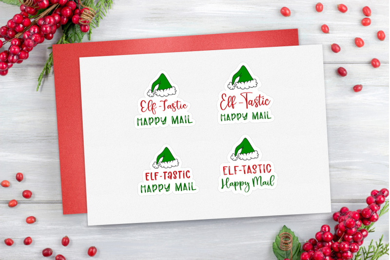 christmas-gift-tags-with-green-elf-hat-4-elf-static-happy-mail-sticke