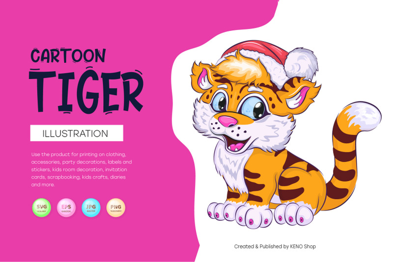 tiger-cartoon-vector-art