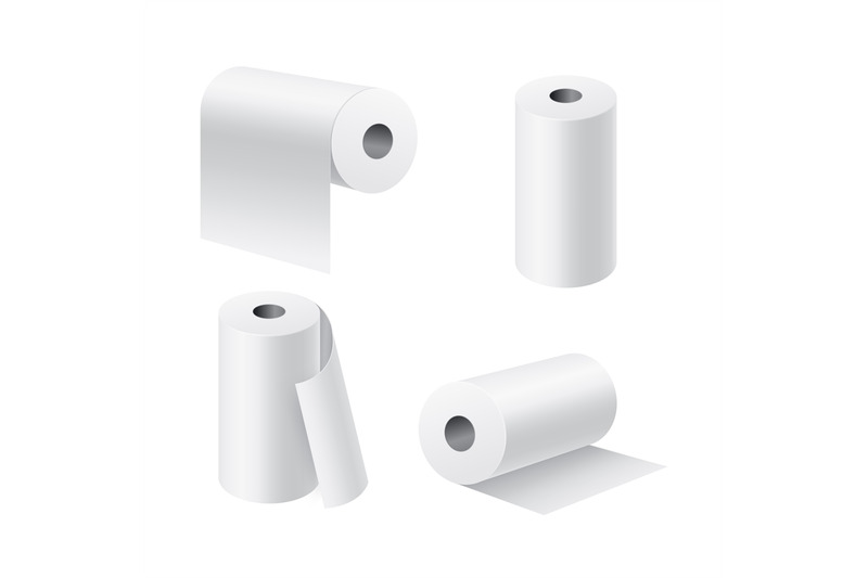 paper-rolls-realistic-3d-white-kitchen-towel-or-toilet-tissue-on-card