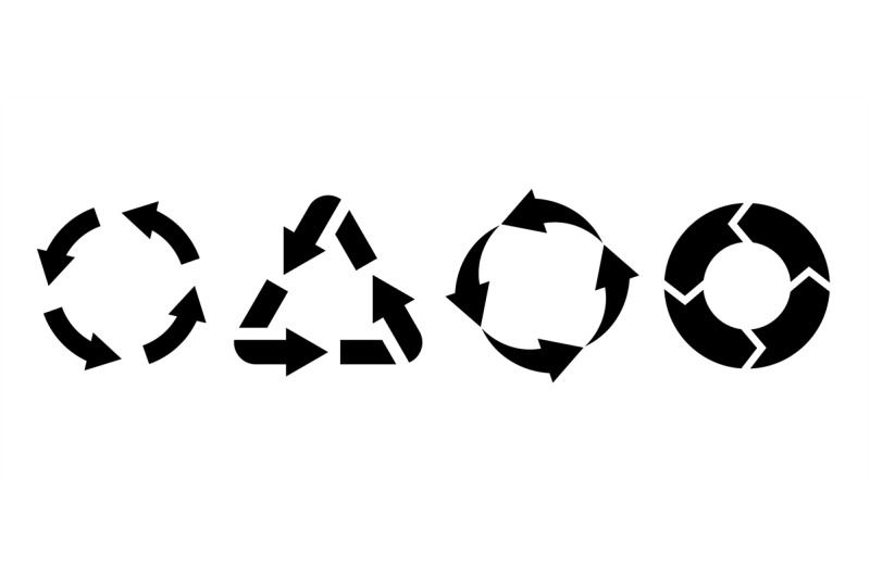 recycling-environmental-labels-black-silhouette-circle-and-triangle