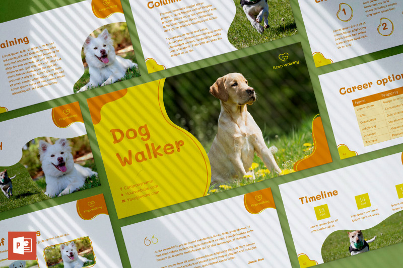 dog-walker-powerpoint-presentation-template