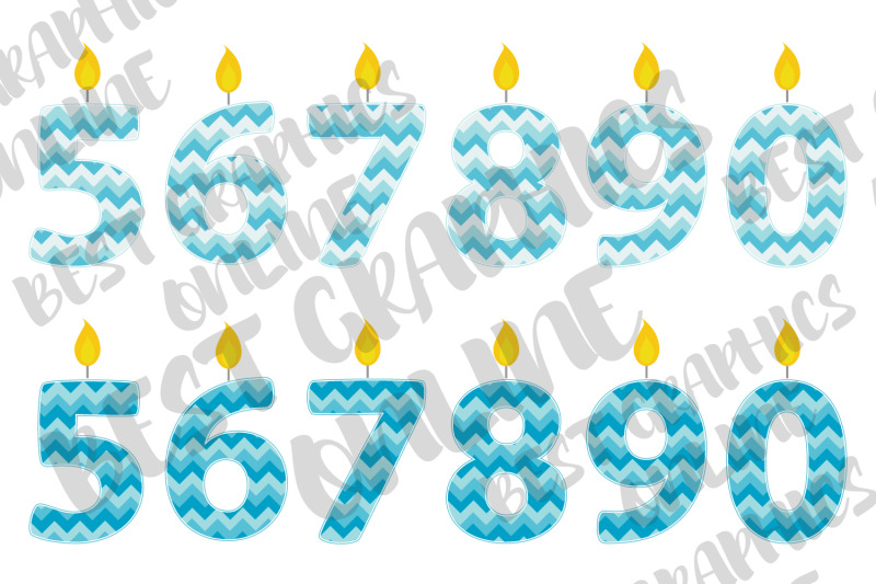 blue-chevron-candle-numbers-clipart-birthday-candle-clipart