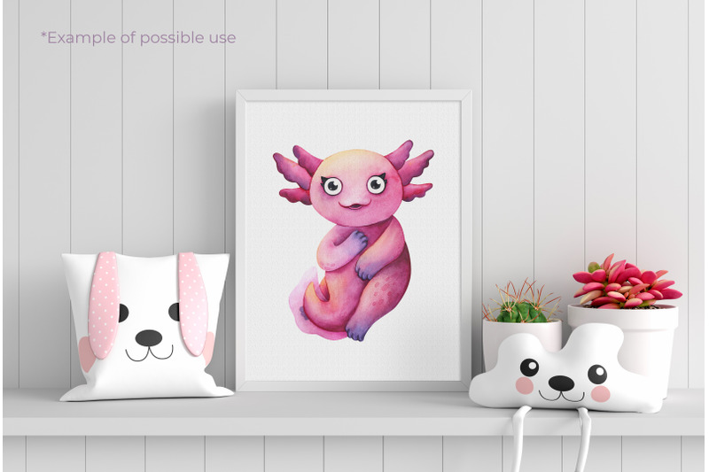 baby-pink-axolotl-watercolor-clipart