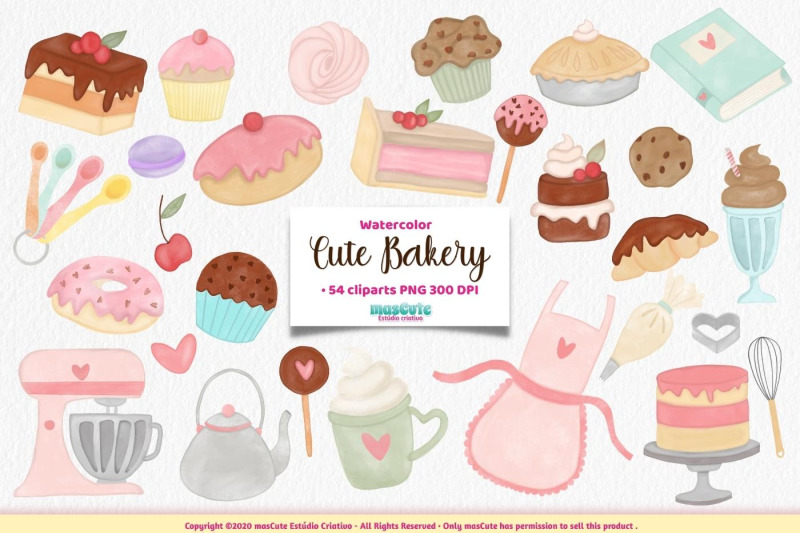 watercolor-cute-bakery-cliparts