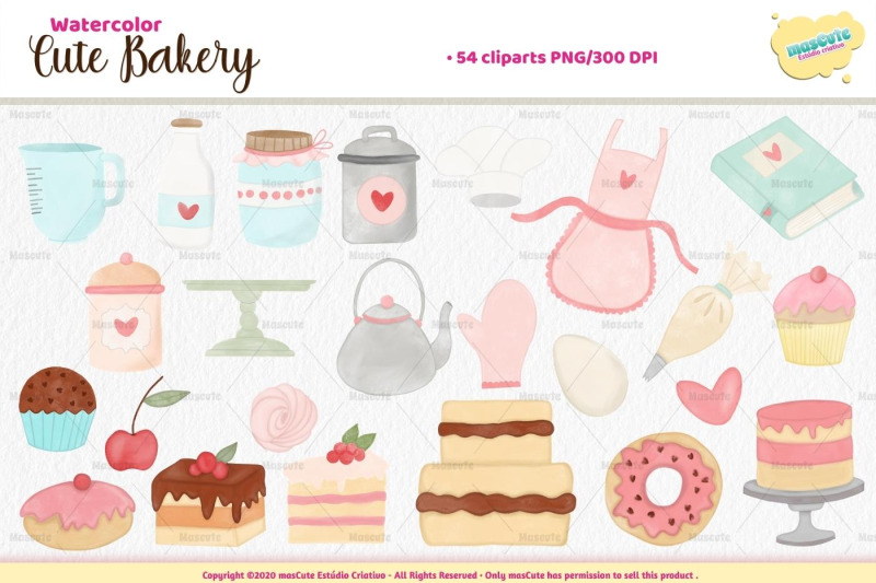 watercolor-cute-bakery-cliparts