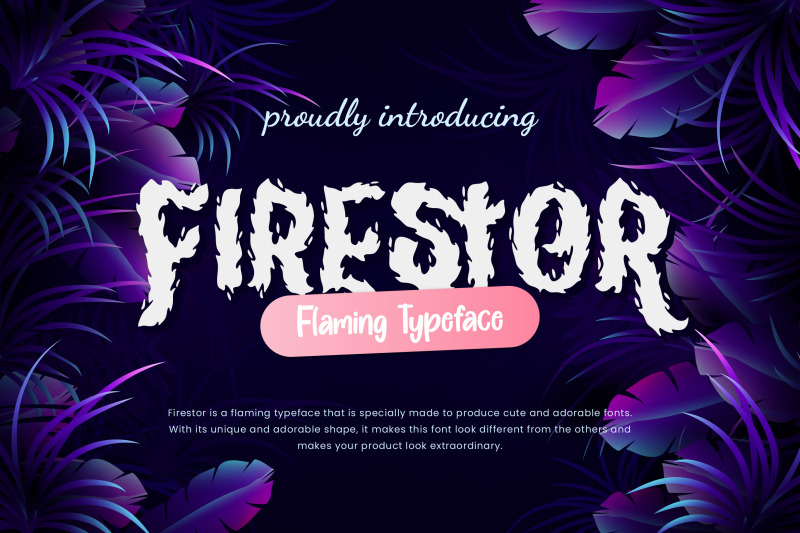 firestor-flaming-typeface