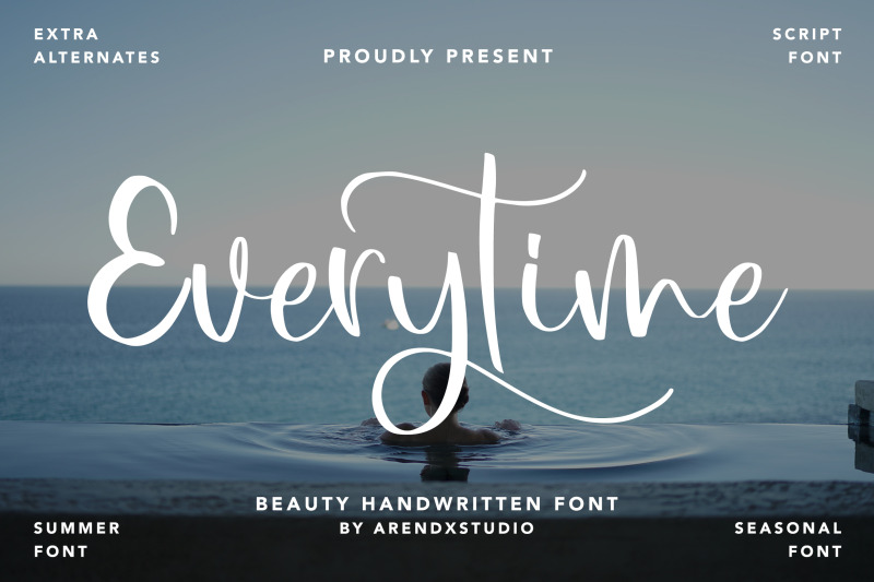 everytime-beauty-handwritten-font