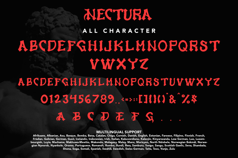 nectura-blackletter-display-font