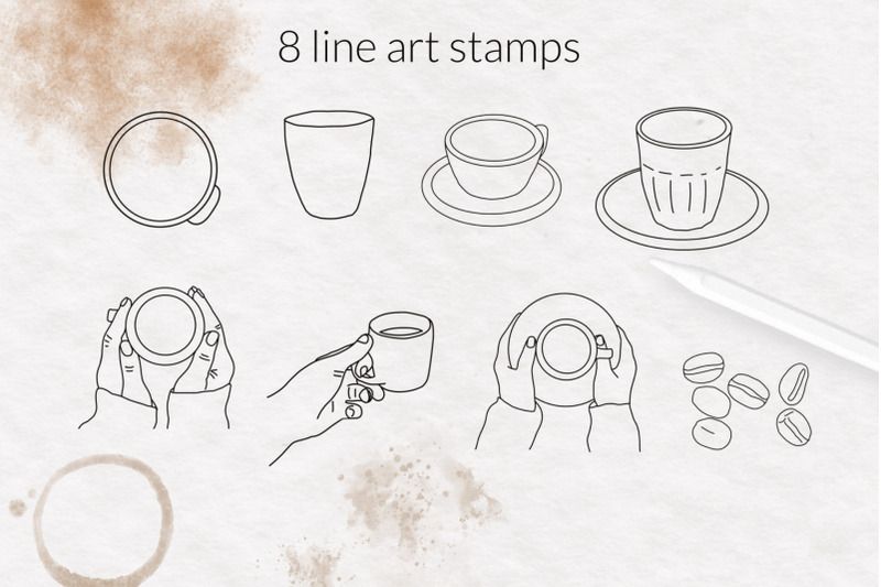 coffee-stain-coffee-cup-stamp-brush